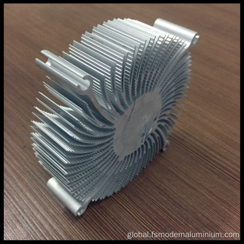 Round Aluminium Extrusion Heat Sink Aluminum Circular Heat Sink Round Aluminium Heatsink Manufactory